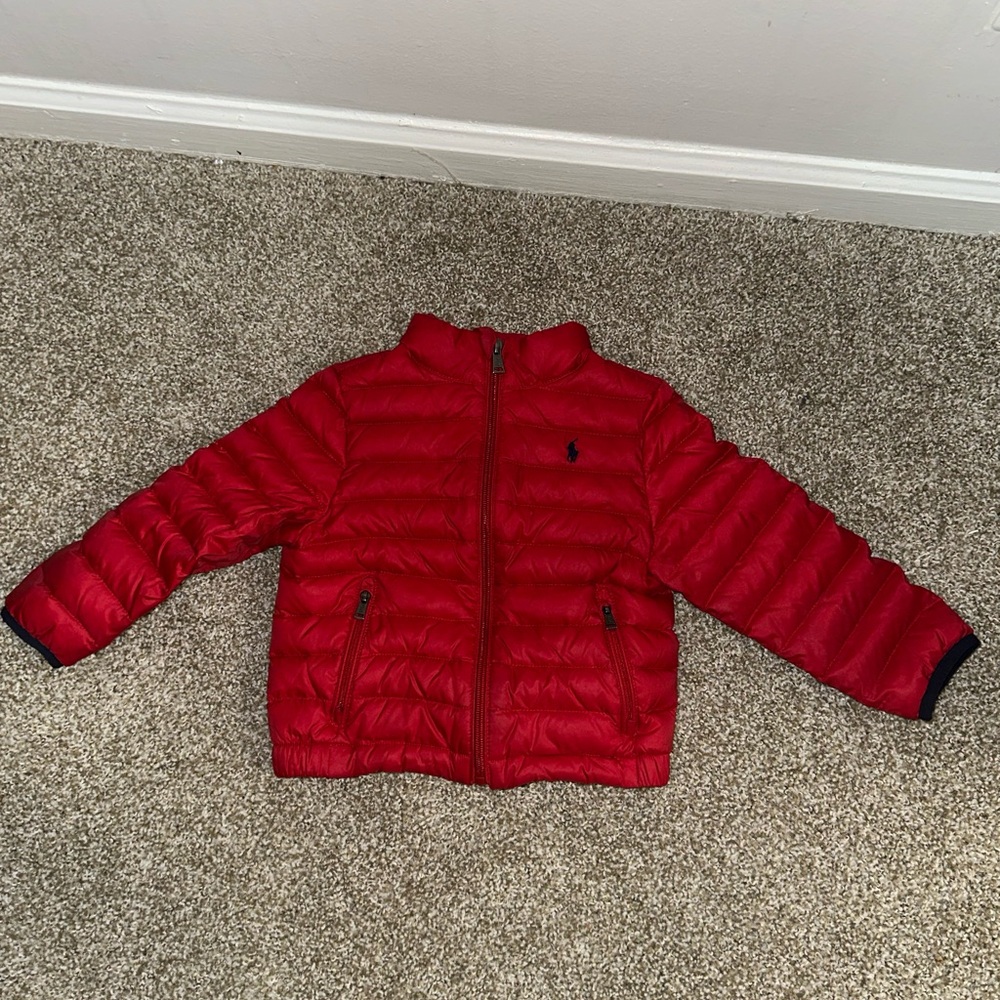 Polo by Ralph Lauren Kids Cherry Red Puffer Coat